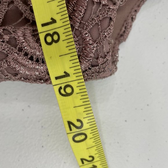 PATRA NWOT New Women's Plus Size 16 Evening Gown Mauve Pink w/ Lace Shell Long - Picture 15 of 16